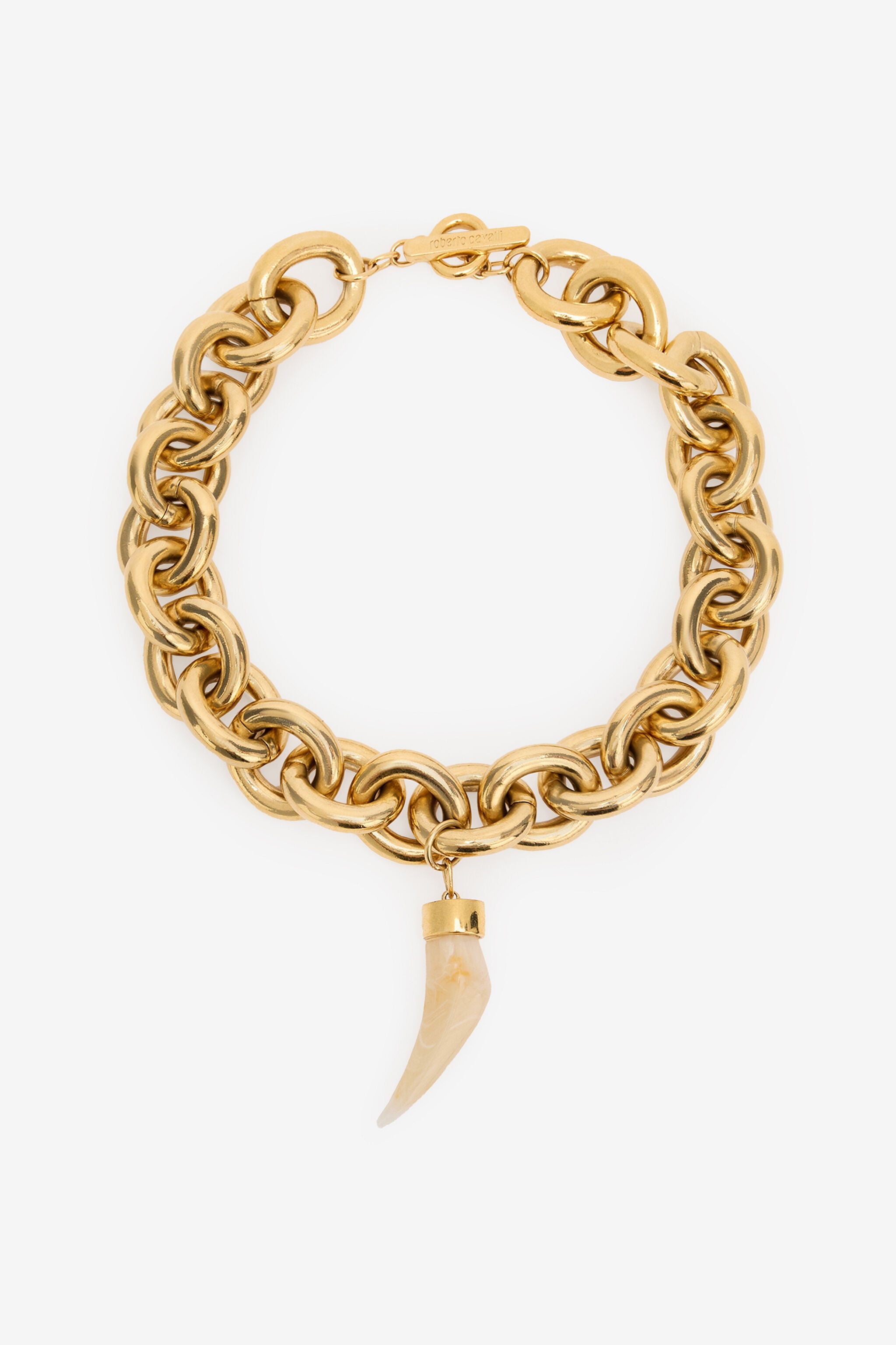 RC Necklace With Fang Charm RC Necklace With Fang Charm Gold UKG001-AM015