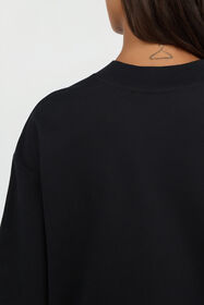 JC Just Cavalli Black T-Shirt with Rhinestone Logo BLACK VFT188-VF311