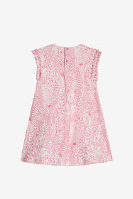 JU Cotton Dress With Cheetahs And Cheetah Skin PINK UJT113-JFO37