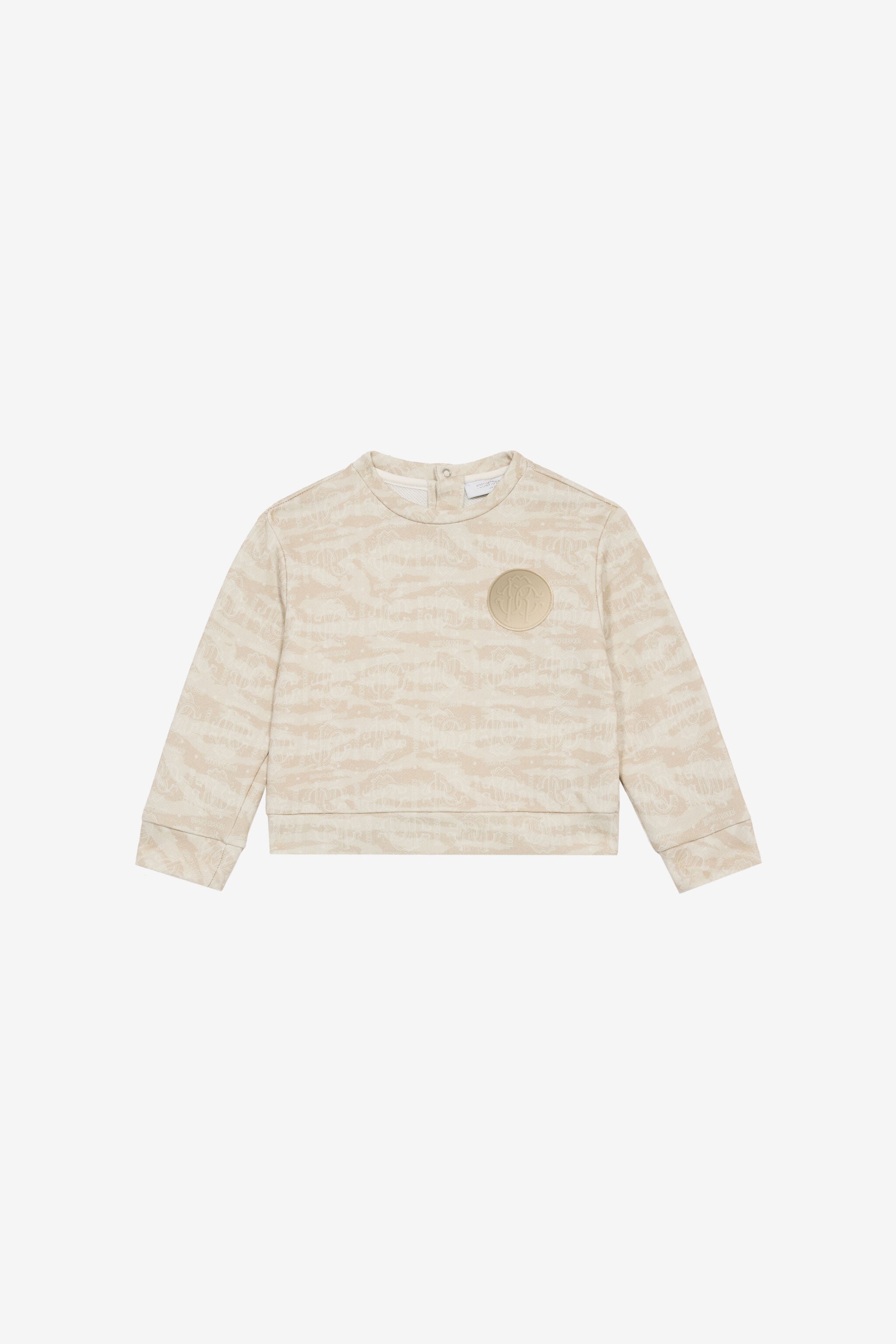 JU Sweatshirt With RC Monogram And Tiger Skin Print JU Sweatshirt With RC Monogram And Tiger Skin Print Ivory UJT665-5OO44