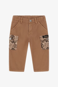 JU RC Logo Pants Light brown TJT237-CE035