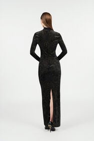 RC Dress with Ornamental Black Print BLACK WKT154-6CR36