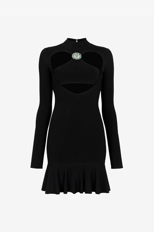 RC Cut-Out Flared Mini Dress RC Cut-Out Flared Mini Dress Black RKM106-MG011