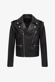RC Leather Biker Jacket Black TRP870-PN451