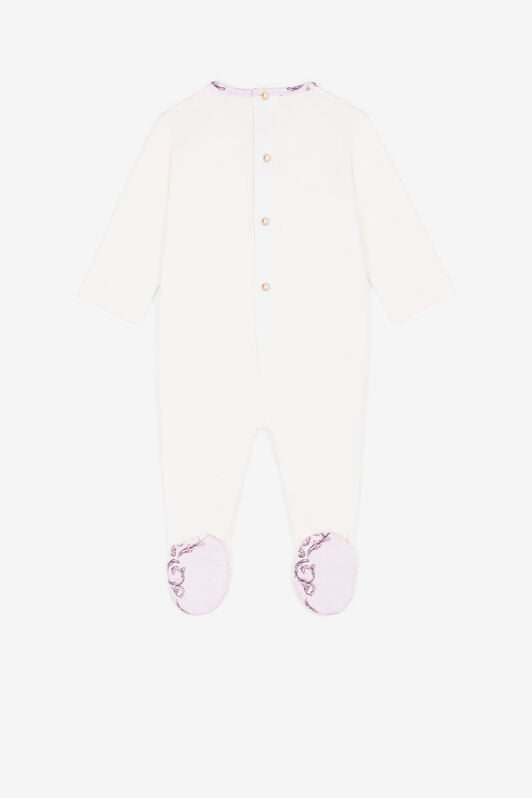 JU Ensemble grenouillère à imprimé RC Monogram JU Ensemble grenouillère à imprimé RC Monogram Rose RJT853-JD001