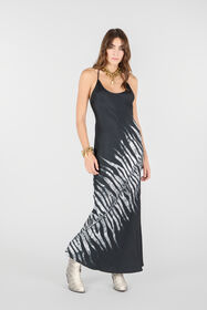 RC Vestido Largo Estampado White Tigresse RC Vestido Largo Estampado White Tigresse Negro/Blanco UKT142-4QN50
