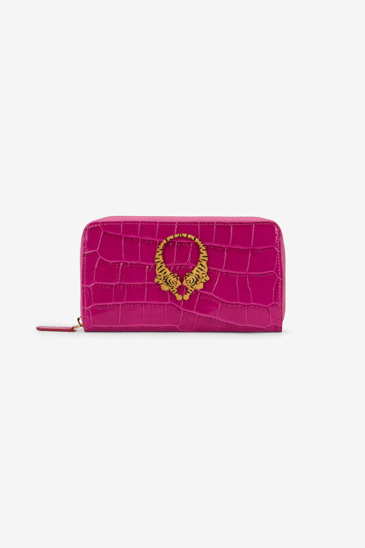 RC Roar Leather Wallet With Zip RC Roar Leather Wallet With Zip CYCLAMEN WKA006-PZ975