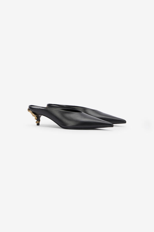 RC Black Serpentine Mules BLACK WKS003-PZ319
