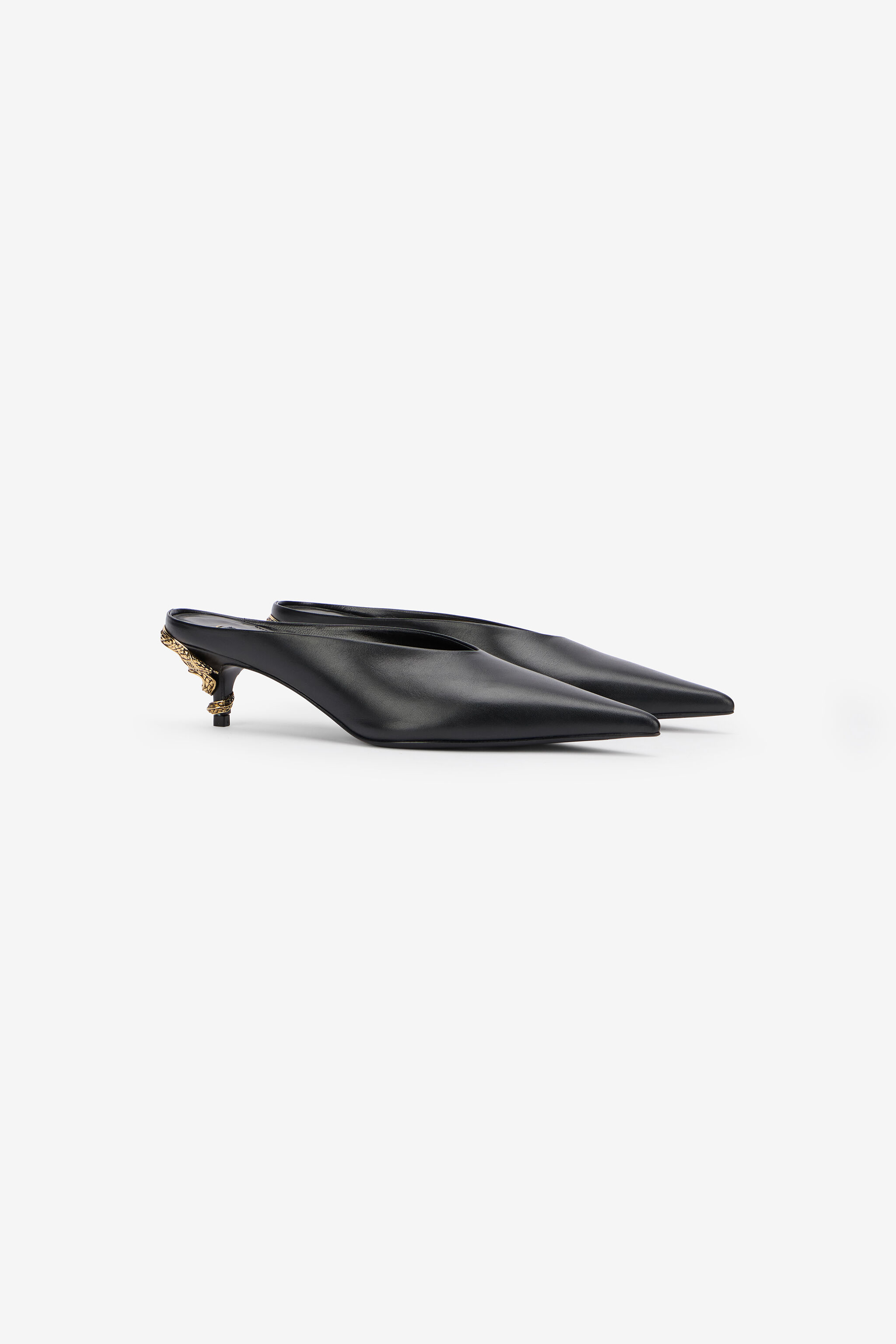 RC Black Serpentine Mules BLACK WKS003-PZ319