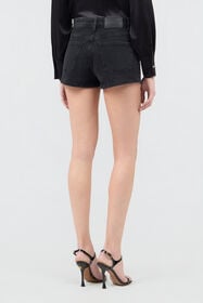 RC Jeans Shorts Neri Con Ricamo Rosa BLACK SOJ20P-DN001