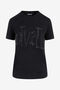 JC Schwarzes T-Shirt Mit Verziertem Logo BLACK UFT129-UF183