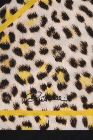 RC Pop Jaguar Print Silk Scarf YELLOW/BLACK WQI005-SQR30