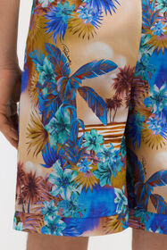 RC Bermuda-Shorts mit Hawaii-Print Orange SRT260-CDI84