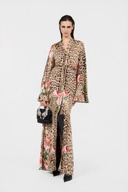 RC Jaguar Roses Print Dress NATURAL XQT126-JRT24