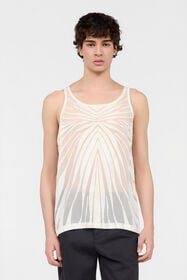 RC Top With Ray Devoré Print NATURAL WHITE XRT600-HLI15