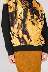 RC Sweat-Shirt À Imprimé Marble Jaune TWT680-CF020
