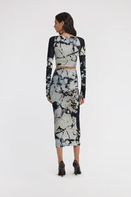 RC Marble Print Dress Black/White TWT115-CPN18