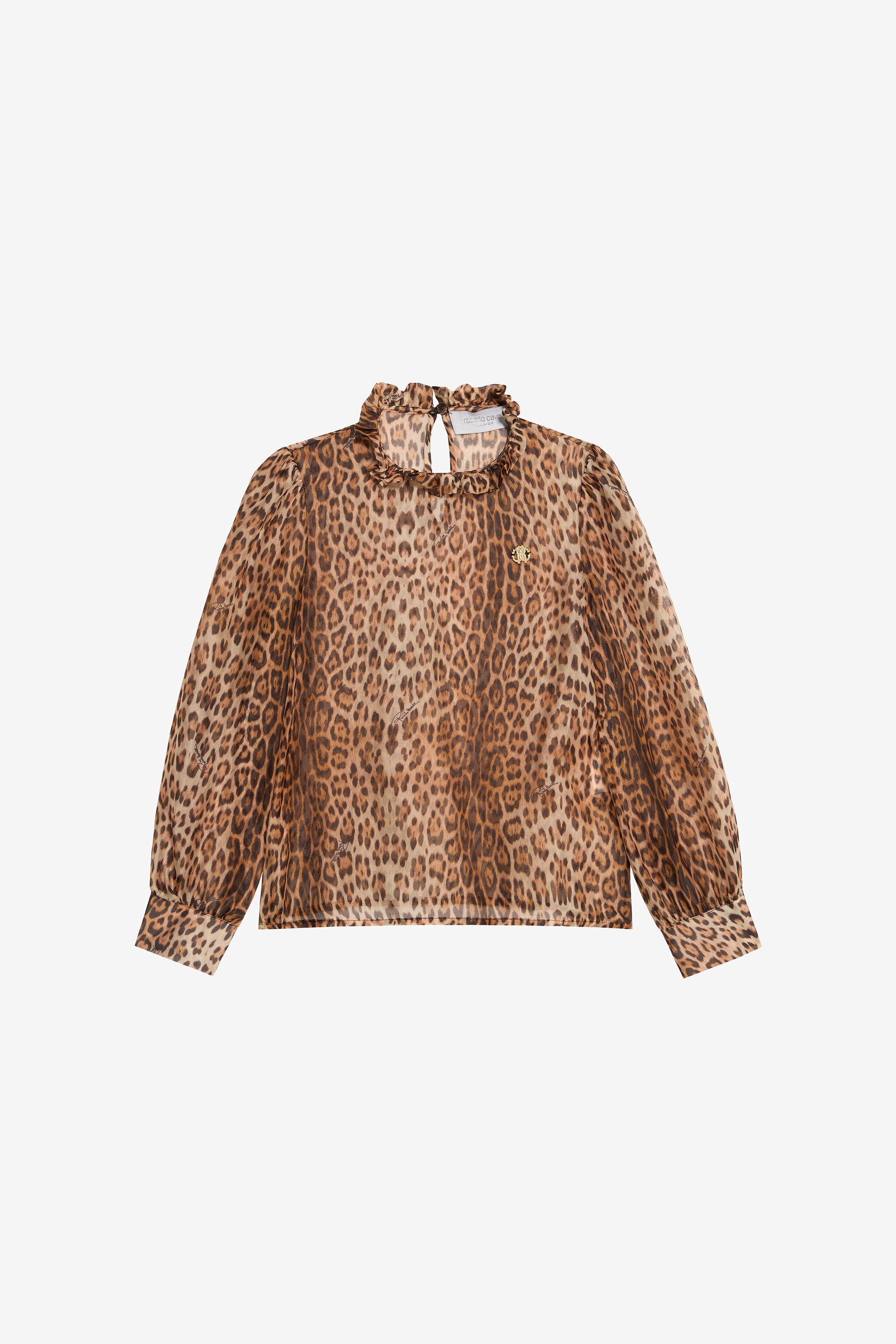 JU Leopard Print Silk Blend Shirt JU Leopard Print Silk Blend Shirt NATURAL VJT70D-2NO52