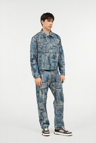 RC Capsule Collection Patchwork Denim Jacket Blue UMJ416-VT001