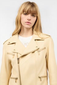 JC Giacca Con Logo Borchie Marrone chiaro UFP003-UF268