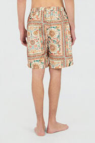 JC Persian Tarot Print Bermuda Swim Shorts 744 BEIGE + 217 AZZU WFT137-WF195