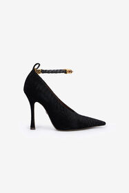 RC Black Pumps With Strap Black VWS007-VL356