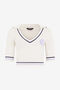 JC Crop Top Bianco In Maglia JC Crop Top Bianco In Maglia WHITE WFM030-WF571