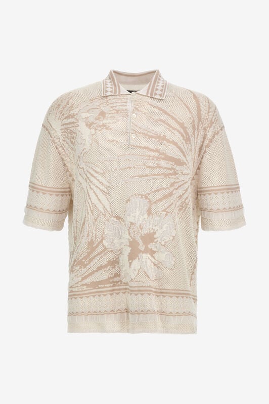 RC Polo shirt with embroidery RC Polo shirt with embroidery Ivory SRM605-MA018