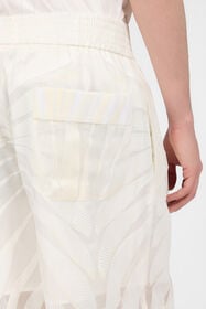 RC Bermuda Shorts With Ray Devoré Print NATURAL WHITE XRT272-HLI15