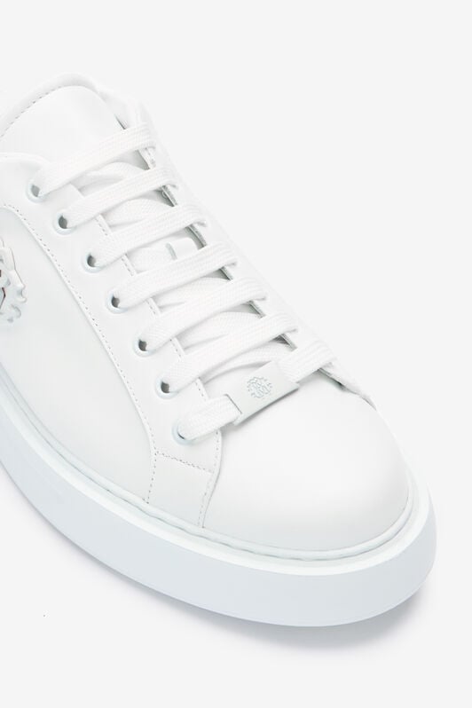 RC Weißer Leder-Sneaker mit Monogram RC RC Weißer Leder-Sneaker mit Monogram RC Weiß POS00D-PZ085