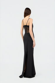 RC Robe Maxi Noire à Bretelles Chaîne BLACK SOT10A-AI001