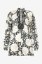 RC Minirobe À Imprimé Floral Et Dentelle RC Minirobe À Imprimé Floral Et Dentelle Noir/Blanc VQT134-LXP71