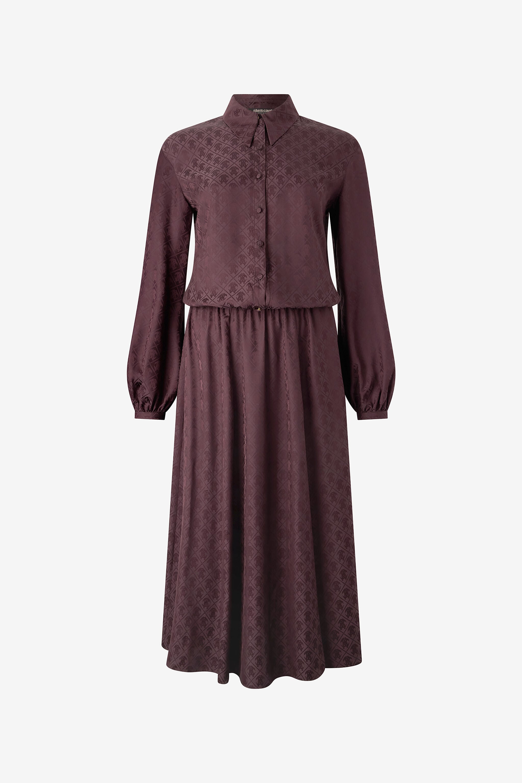 RC Shirt Dress With Mirror Snake Monogram Purple VKT144-RK010