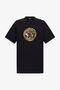 RC Camiseta con logo estampado Negro TRT61D-JD060