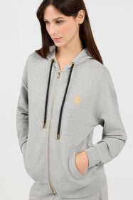 RC Grauer Zip-Hoodie GREY MELANGE TOT66A-CF004