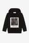 JU Animalier Photograph-Print Appliqué Hoodie JU Animalier Photograph-Print Appliqué Hoodie Black OJT938-ISA2J