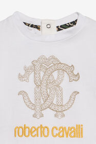 JU Embroidered Logo T-Shirt WHITE XJT61O-JD017