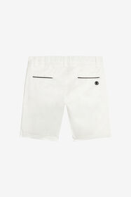 JU Short En Coton Avec Monogramme RC Blanc UJT205-RN012