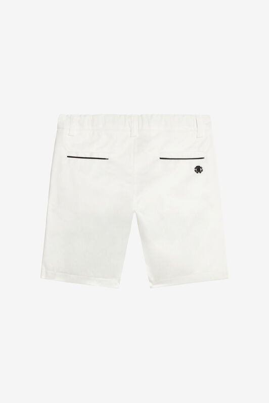 JU Cotton Shorts With RC Monogram JU Cotton Shorts With RC Monogram White UJT205-RN012