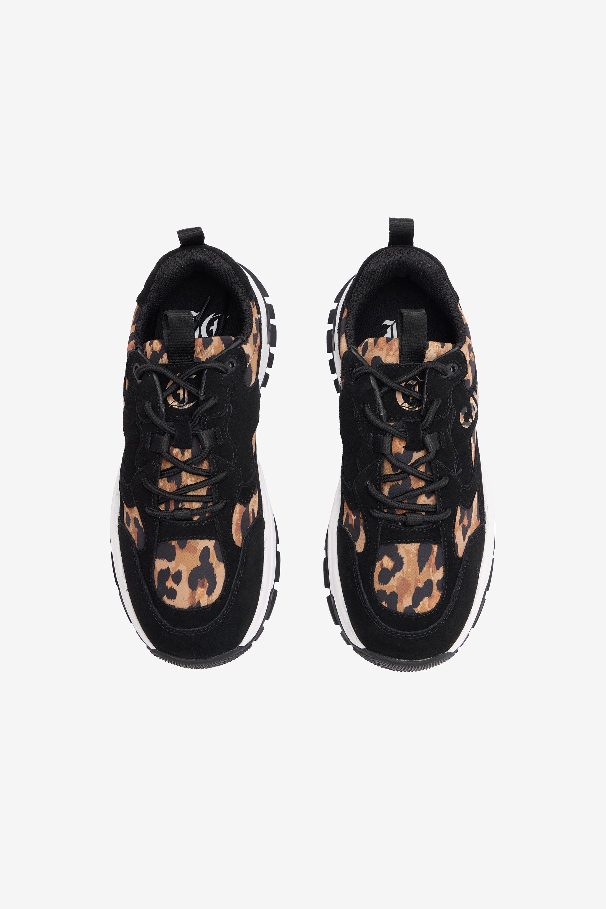 JC Sneakers mit Einsätzen Jaguar Skin JC Sneakers mit Einsätzen Jaguar Skin Schwarz TFS042-TF362