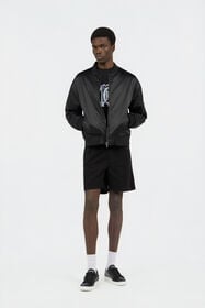 RC Black Bomber Jacket with Monogram RC BLACK SOT40K-FT002
