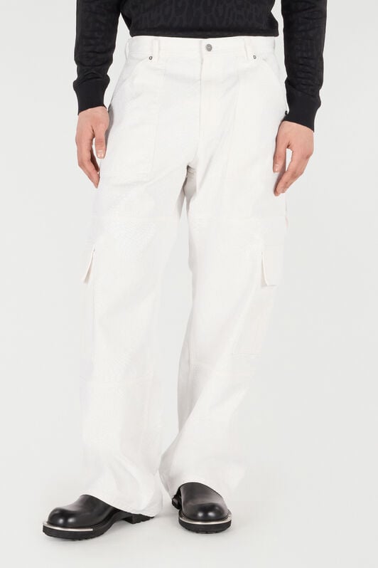 RC Python-Print Pants With Pockets RC Python-Print Pants With Pockets White URJ230-4NN53