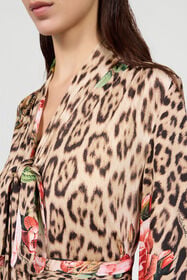 RC Jaguar Roses Print Dress NATURAL XQT126-JRT24