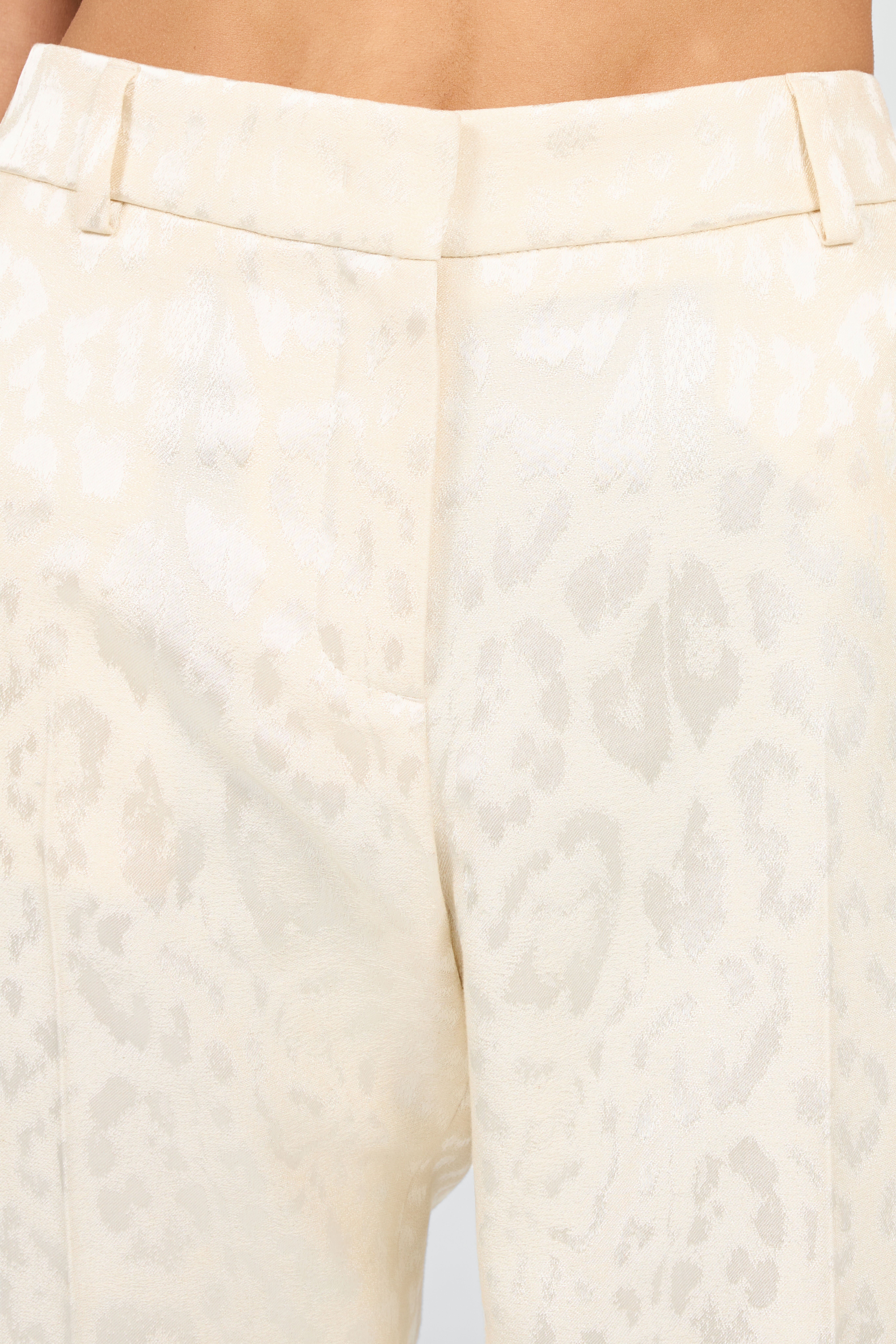 RC Pantaloni Avorio Con Motivo Jaguar RC Pantaloni Avorio Con Motivo Jaguar IVORY XQT207-TJ033