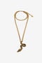 RC Antiqued Gold Necklace with Snake RC Antiqued Gold Necklace with Snake OLD GOLD WWG015-AM001