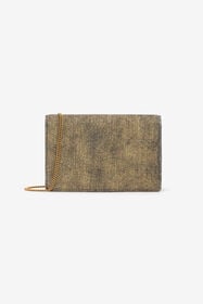 RC Golden Brushed-Effect Bag with Snake Motif GOLD WWB001-VZ010