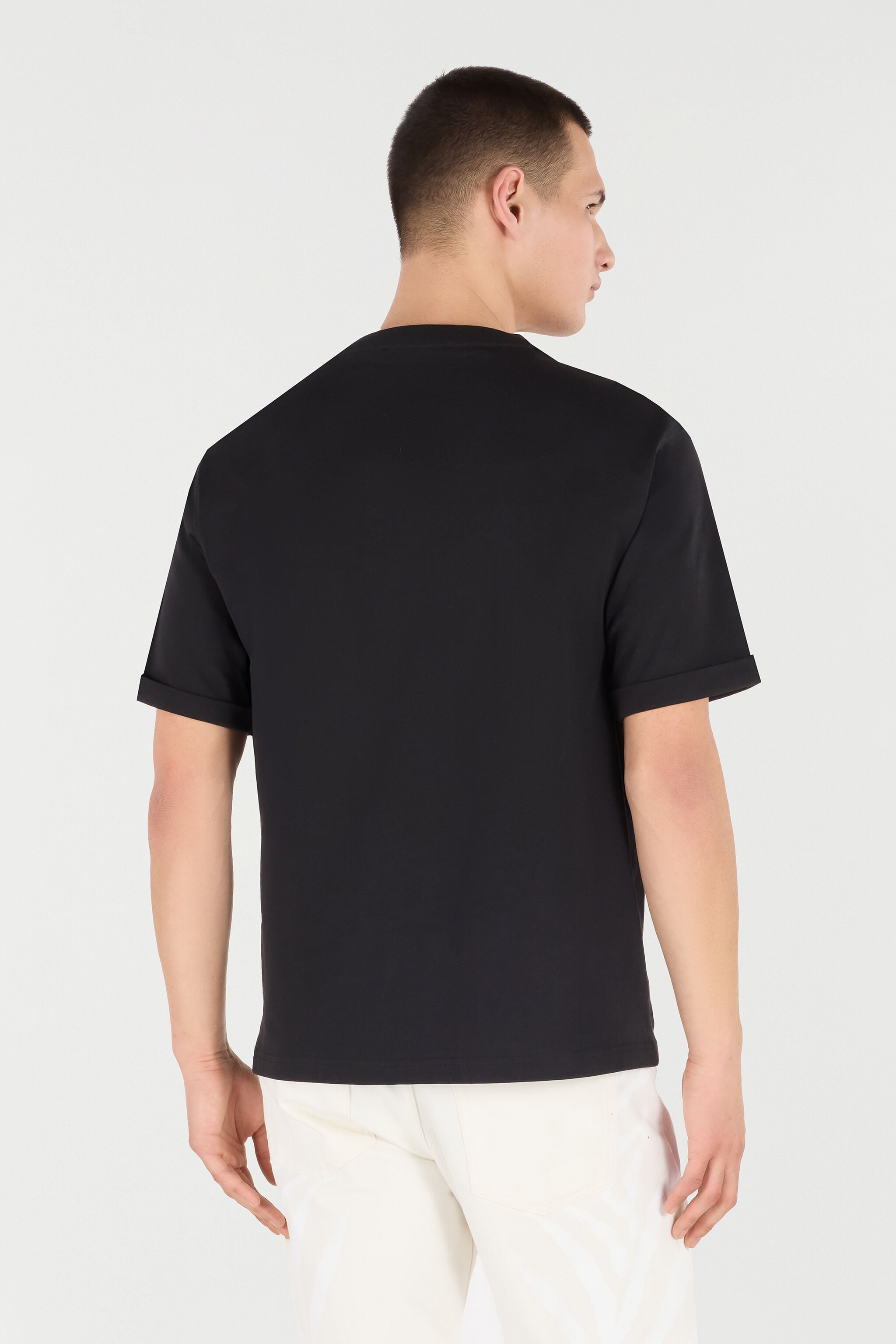 RC T-Shirt With Used Logo Black POT62A-JD060