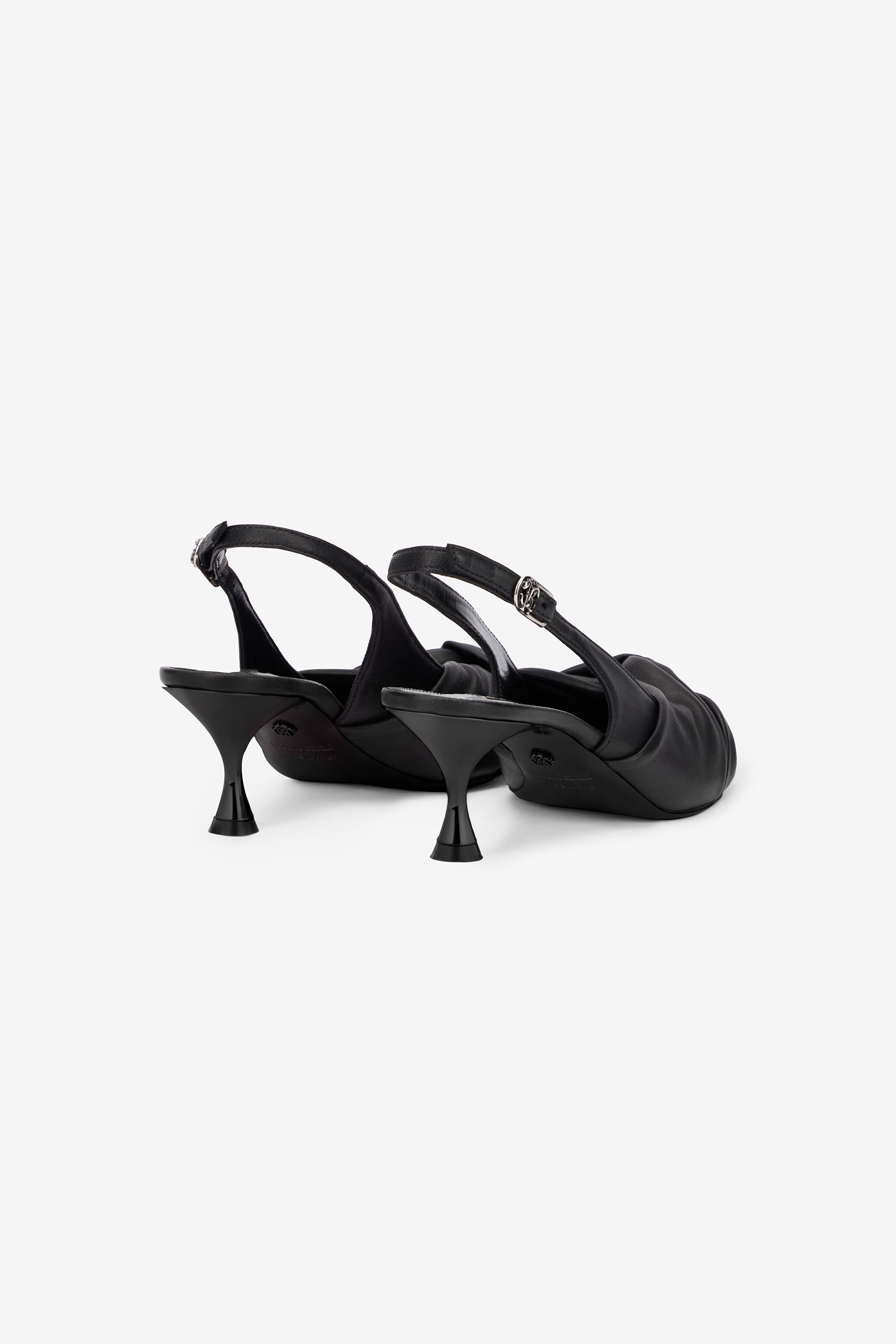 RC Slingbacks Aus Leder RC Slingbacks Aus Leder Schwarz UKS012-PN003