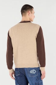 RC Cardigan Mit Aufnäher Mit Dem Monogramm RC Hellbraun VRM670-MQ016