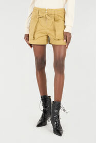 RC Shorts Con Cintura E Stampa Pitone Marrone chiaro UKT212-4NN53